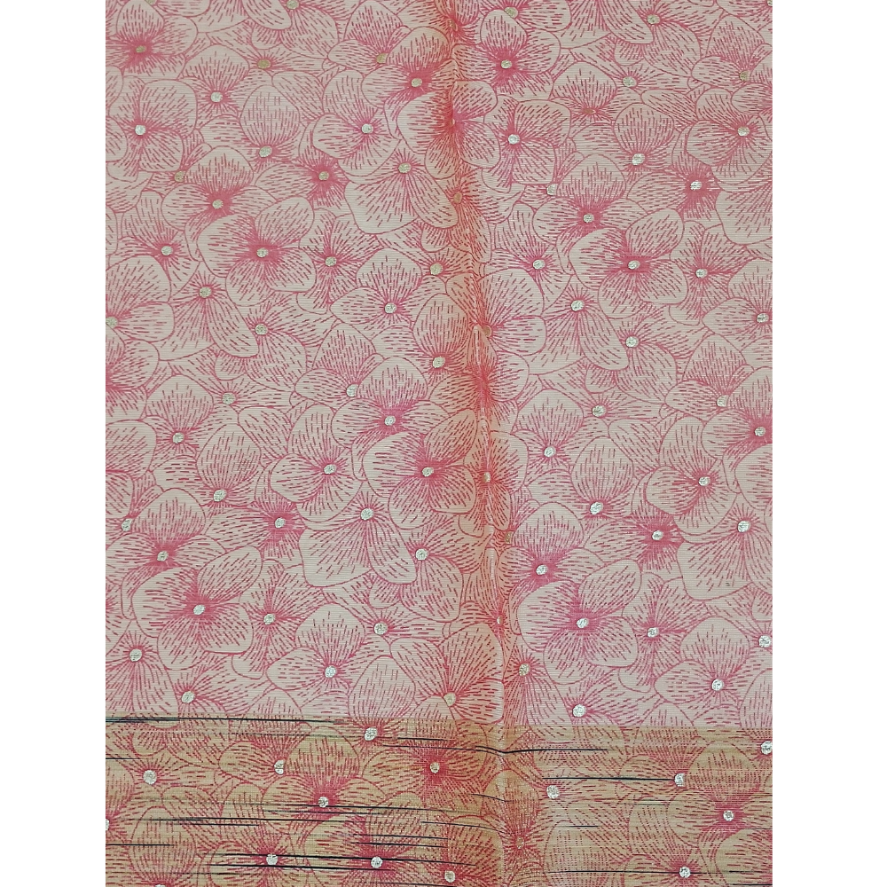 Orange Organza Saree