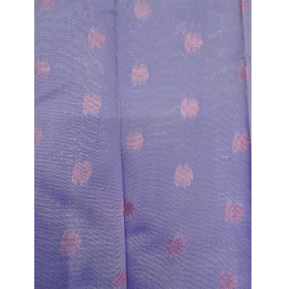 Purple borderless Semi Silk Saree