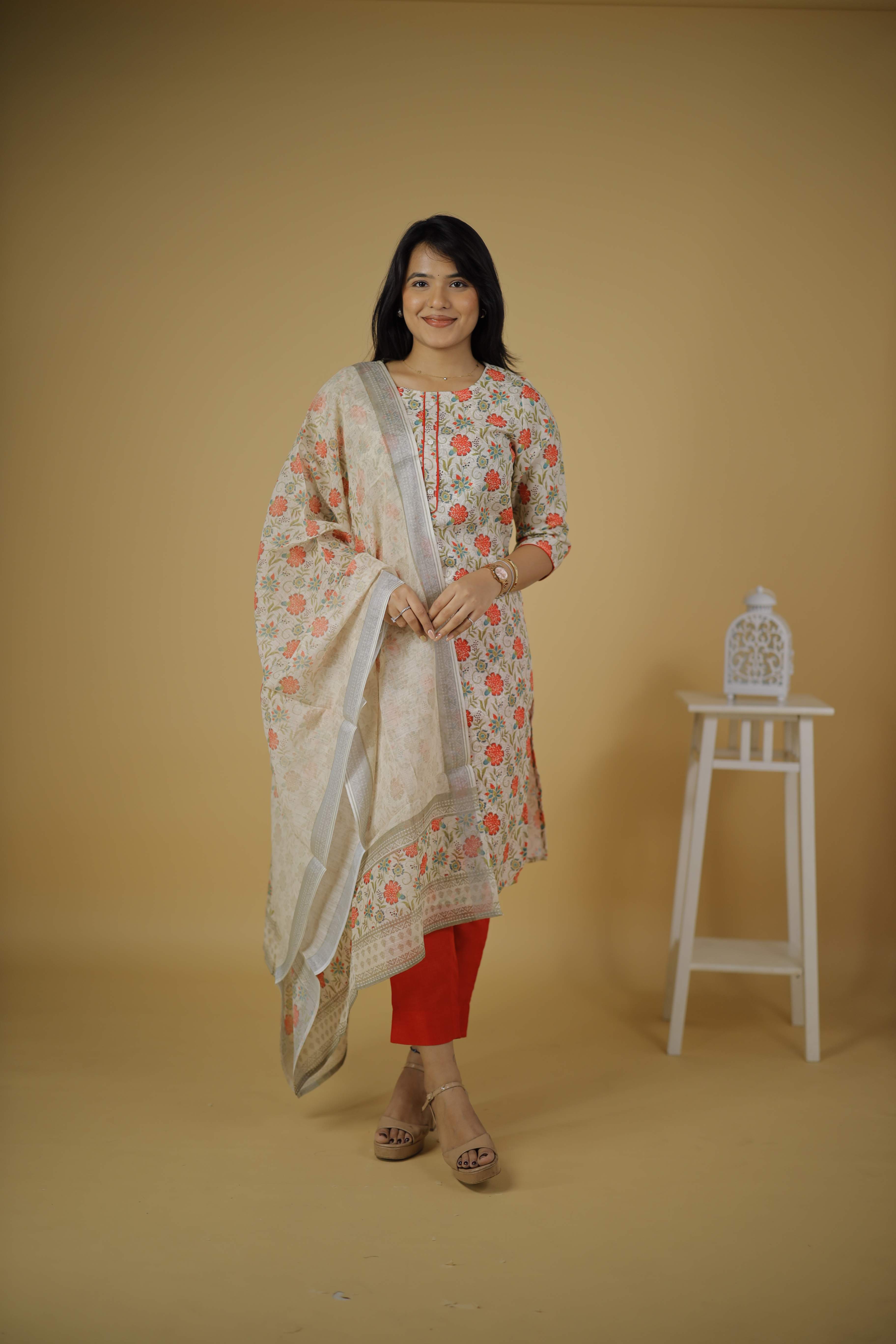 COTTON KURTA SET